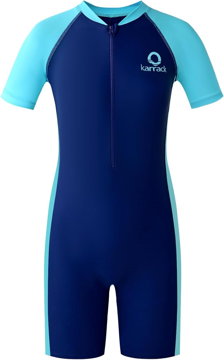 karrack Girls and Boys One Piece Rash Guard Swimsuit Kid Water Sport Short Swimsuit UPF 50+ Sun Protection Bathing Suits