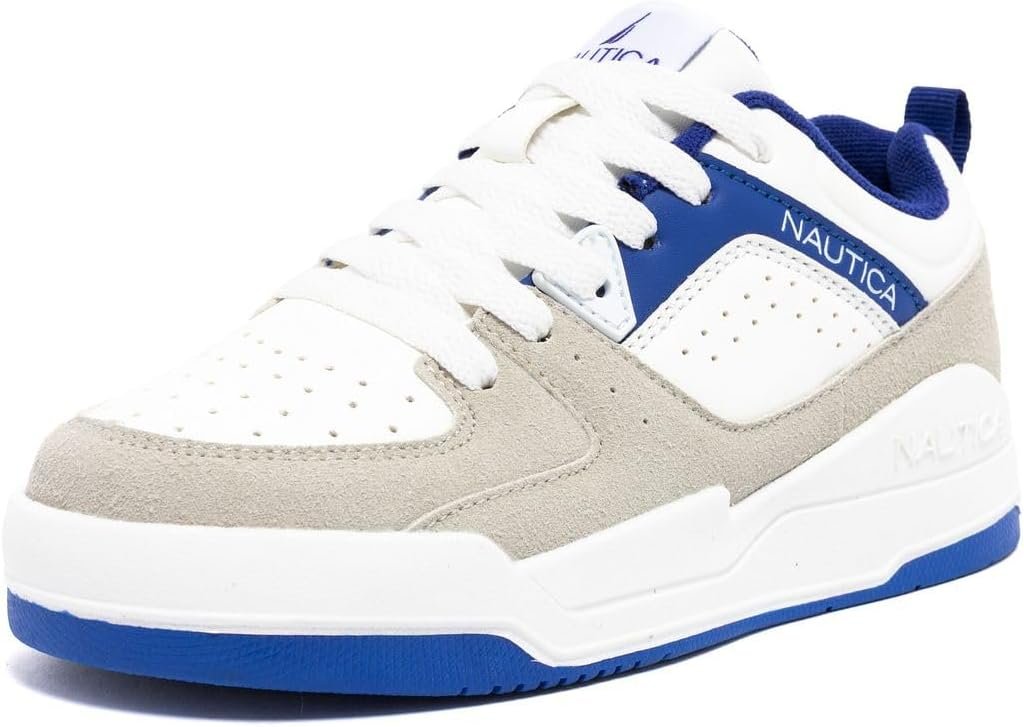 Nautica Youth Athletic Sneakers – Comfortable Lace-Up Tennis Shoes for Boys and Girls, Durable Casual Sport Footwear for School, Gym and Daily Wear