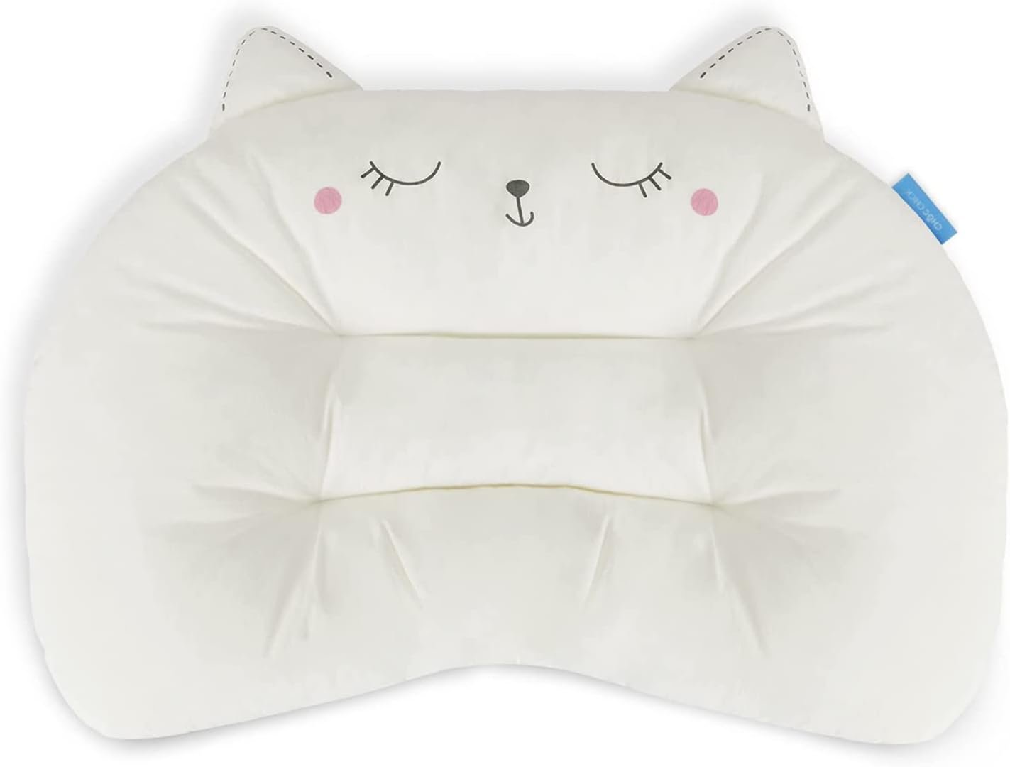 Choc chick Toddler Pillow,20X14inches Machine Washable Soft Hypoallergenic Kids Pillows,Child Cute Animal Perfect Toddler Pillows for Sleeping 2 Year Old (Cat)