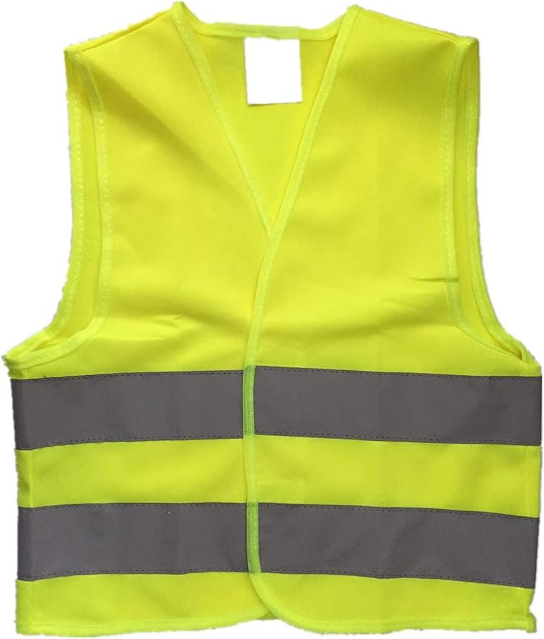 Kids High Visibility Reflective Safety Vest for Costume Running Cycling Size