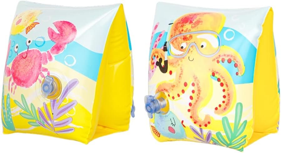 Swimming Arm Bands for Kids Cartoon Arm Floaties Inflatable Swim Floater Sleeves Swim Accessories Water Wings Floatation Sleeves