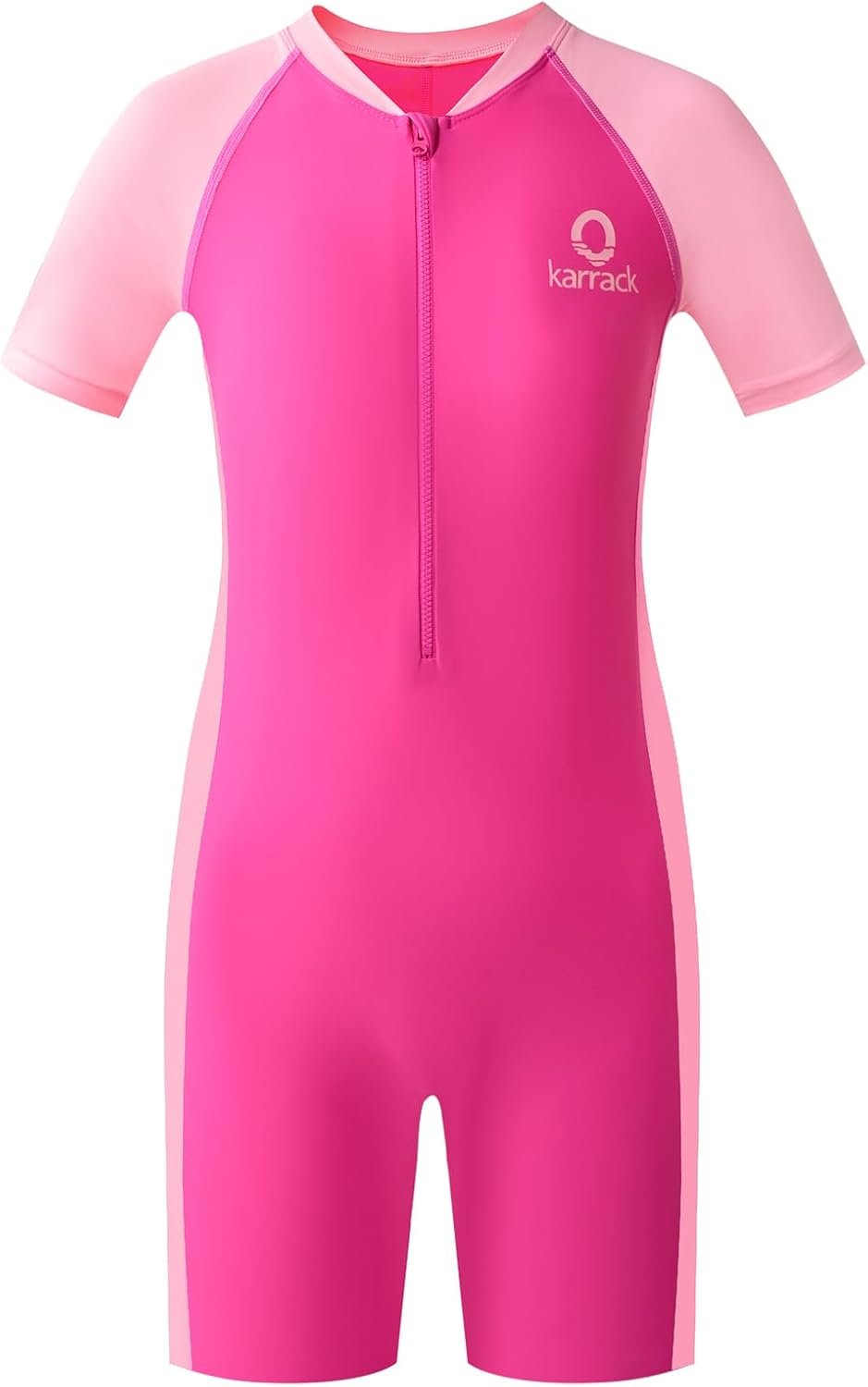 karrack Girls and Boys One Piece Rash Guard Swimsuit Kid Water Sport Short Swimsuit UPF 50+ Sun Protection Bathing Suits