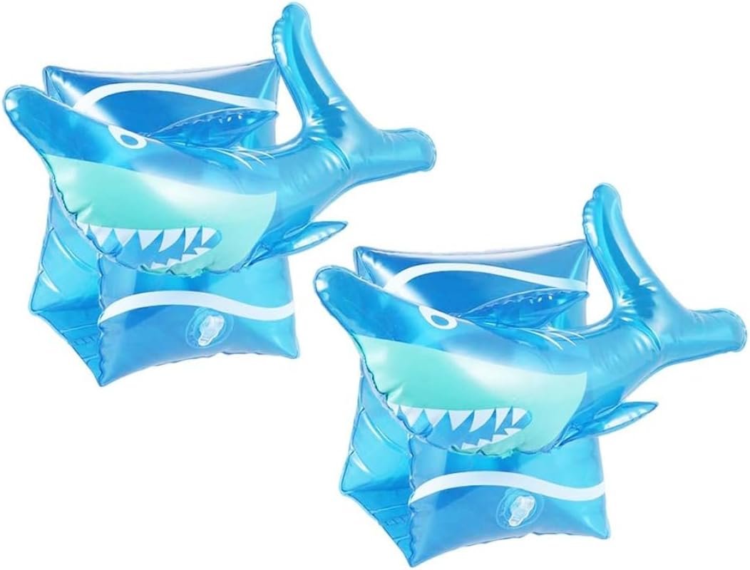 Swimming Armbands for Kids Kids Pool Floats Inflatable Swimming Armbands Children Arm Floaties Water Swim Rings 2PCS Shark