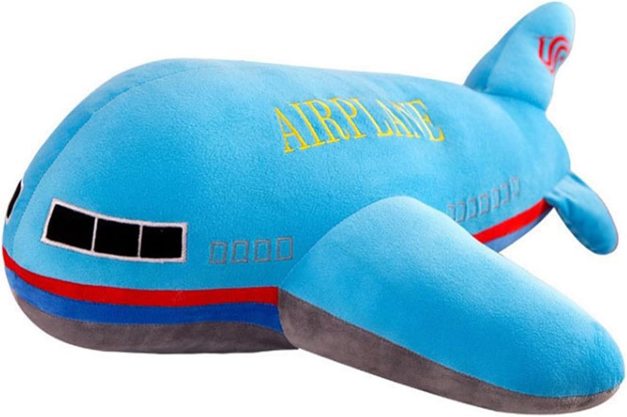 15.7″ Airplane Plush Stuffed Aircraft Pillow Model Toy,Gifts for Boys Kids,Blue