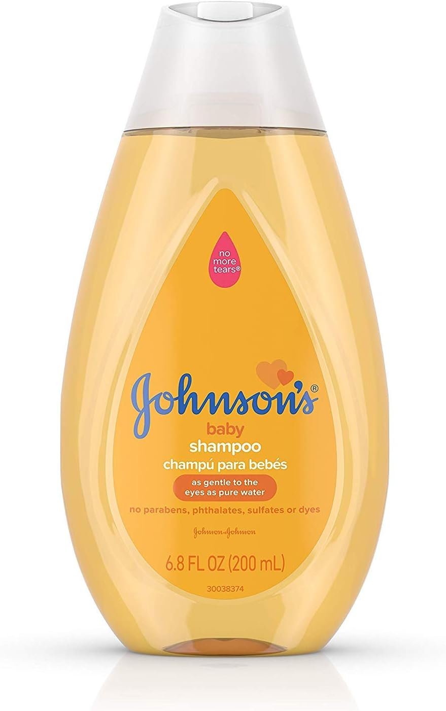 Johnson’s Baby Tear Free Gentle Baby Shampoo, Free of Parabens, Phthalates, Sulfates and Dyes, Yellow, 6.76 Fl Oz