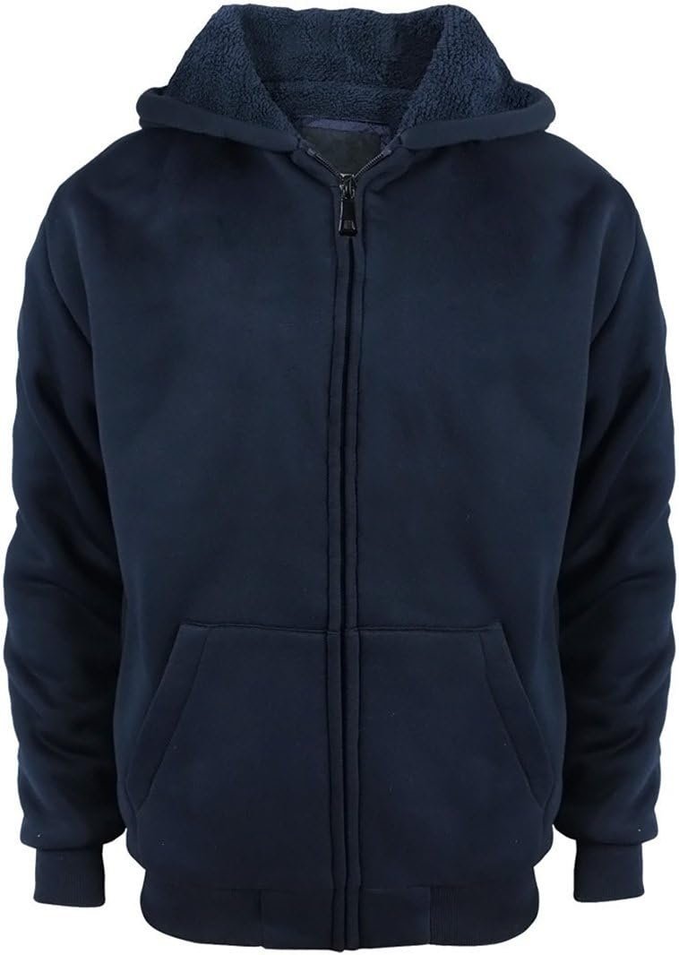 Gary Com Sherpa Lined Boys Hoodie Full Zip Fleece Warm Youth Big Long Sleeve Child Sweatshirts