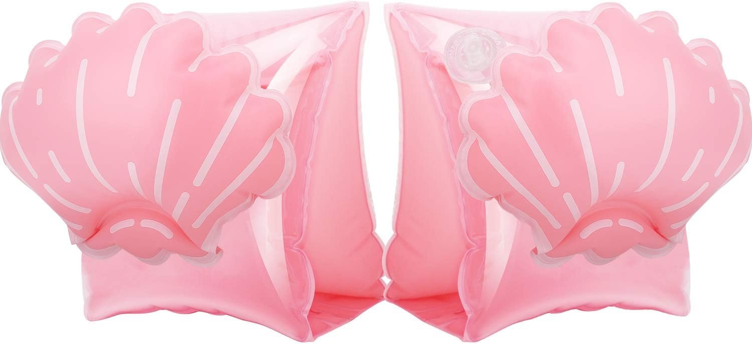 MoKo Swim Arm Bands for Kids, Toddlers Begin to Swim Inflatable Pool Floats Sleeves, Cute Cartoon Swimming Wings Armlets Rings Floaties Tubes, Water Sports Learning Swim Training Aids