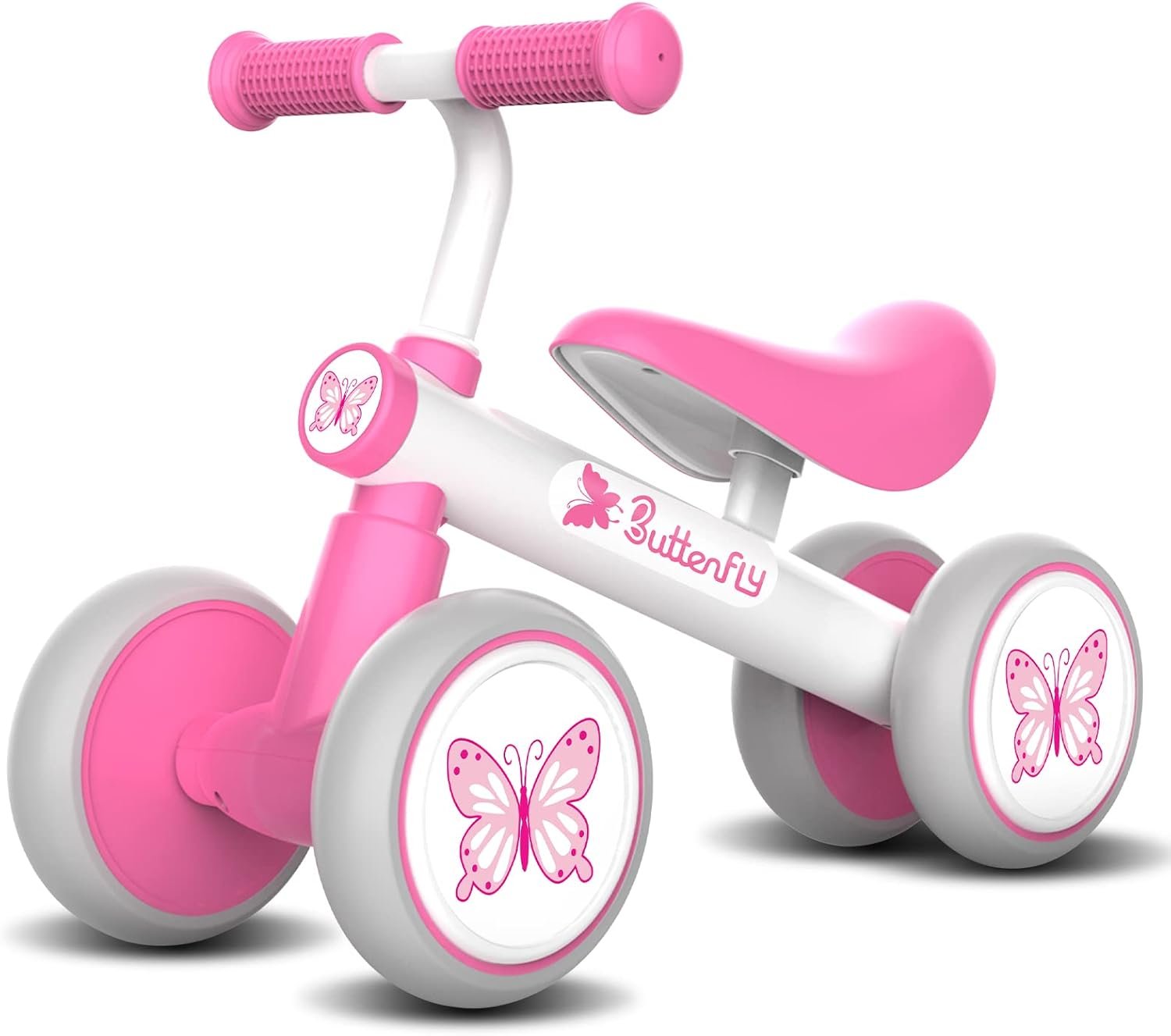 Wdmiya Baby Balance Bike 1 Year Old, Toddler Bike for One Year Old Girl Birthday Gift, 1-3 Years Toddler First Bike with No Pedal & Silence Wheels, Ride on Toy Gifts for 1 Year Old Girl
