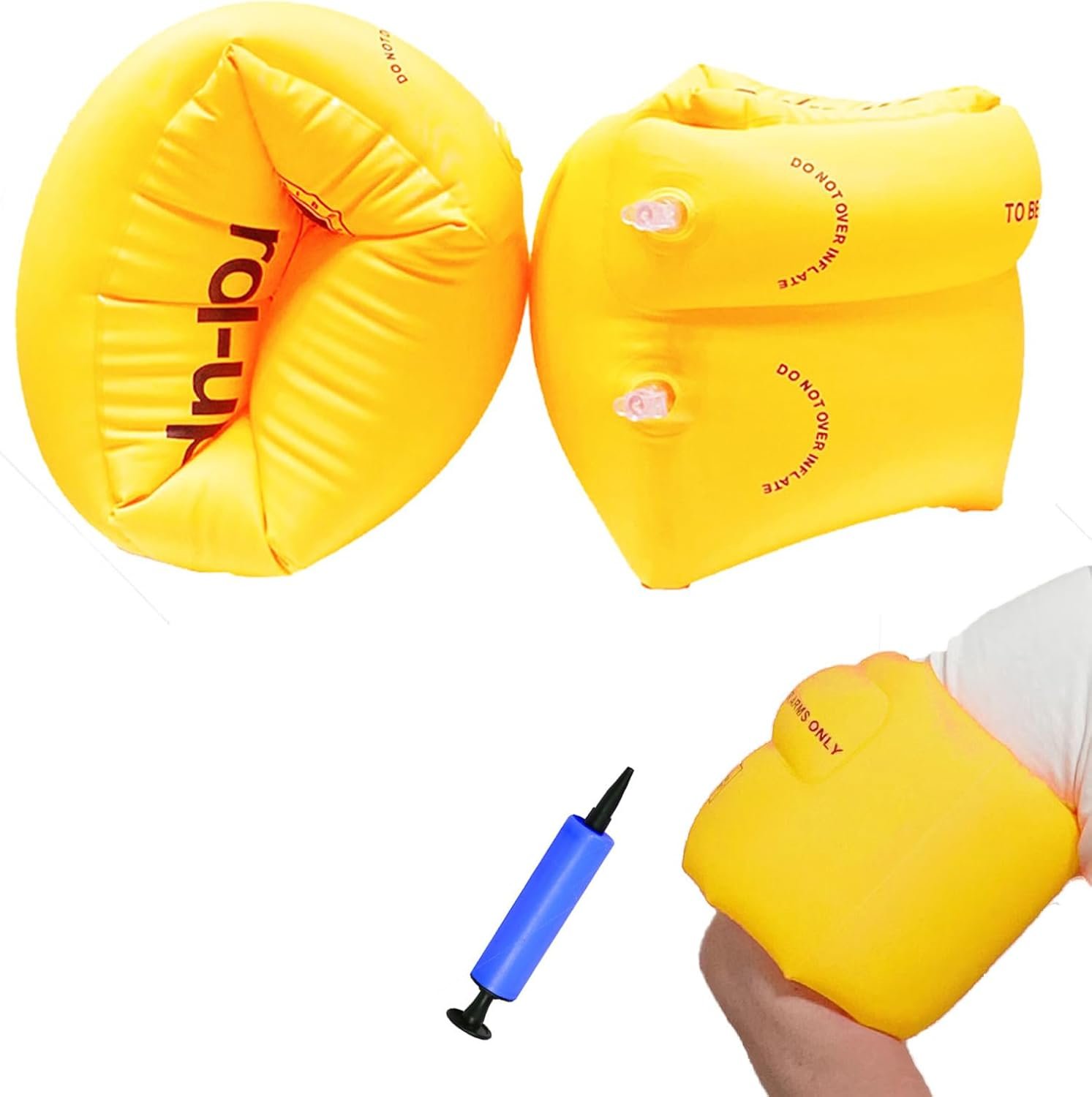 Inflatable Arm Floaties Swim Arm Bands Swimming Tube Floater for Adult Beach Water Float Party Swimming Pool