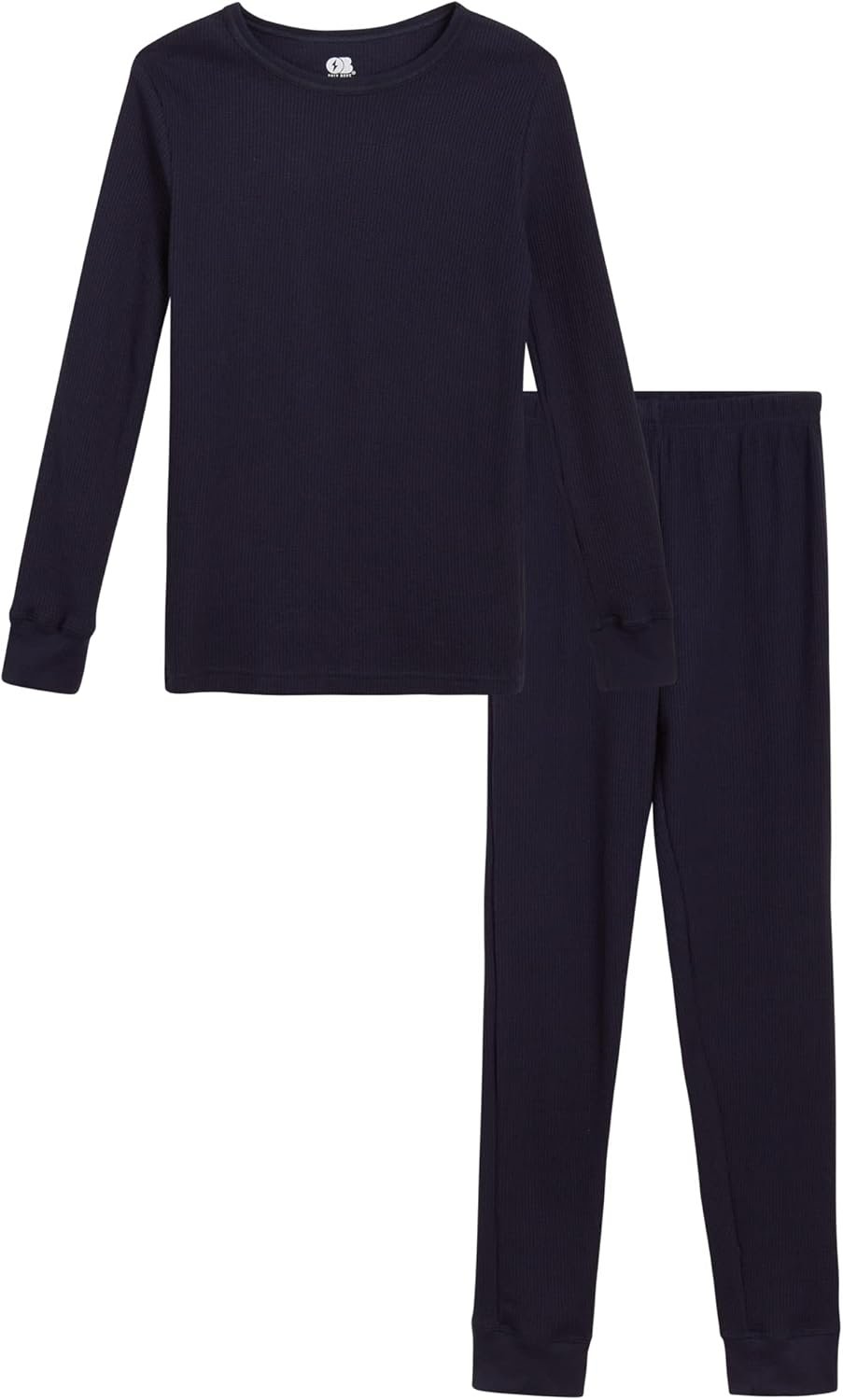 Thermal Underwear Set – 2 Piece Long Sleeve Waffle Knit Thermal Shirt and Long Johns Thermal Set for Boys