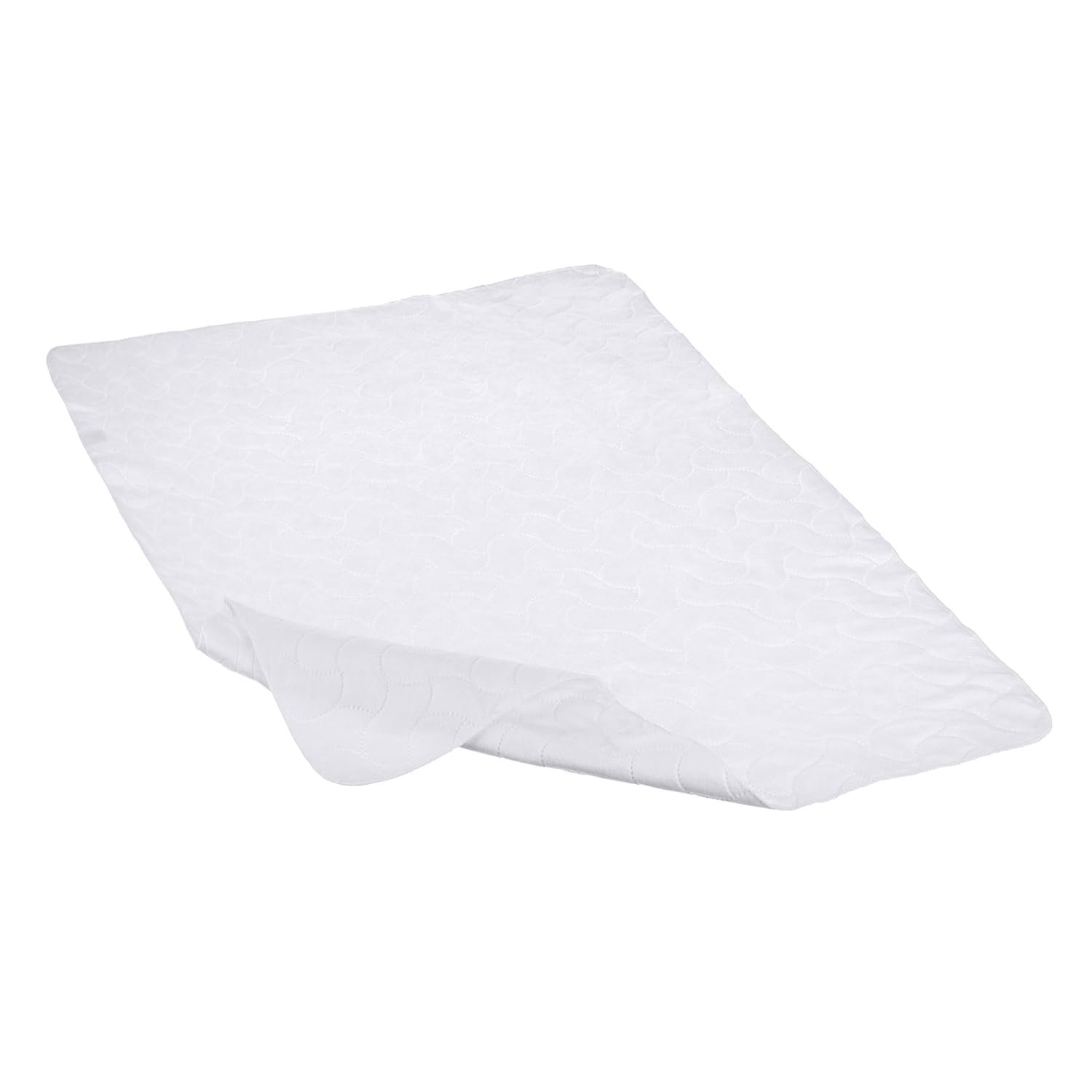 American Baby Company Waterproof Flat Reusable Multi-use Pad Protector, Quilt-Like Multi-use Protective Mattress Pad Cover for Babies, Adults and Pets, White, 27″ x 36″