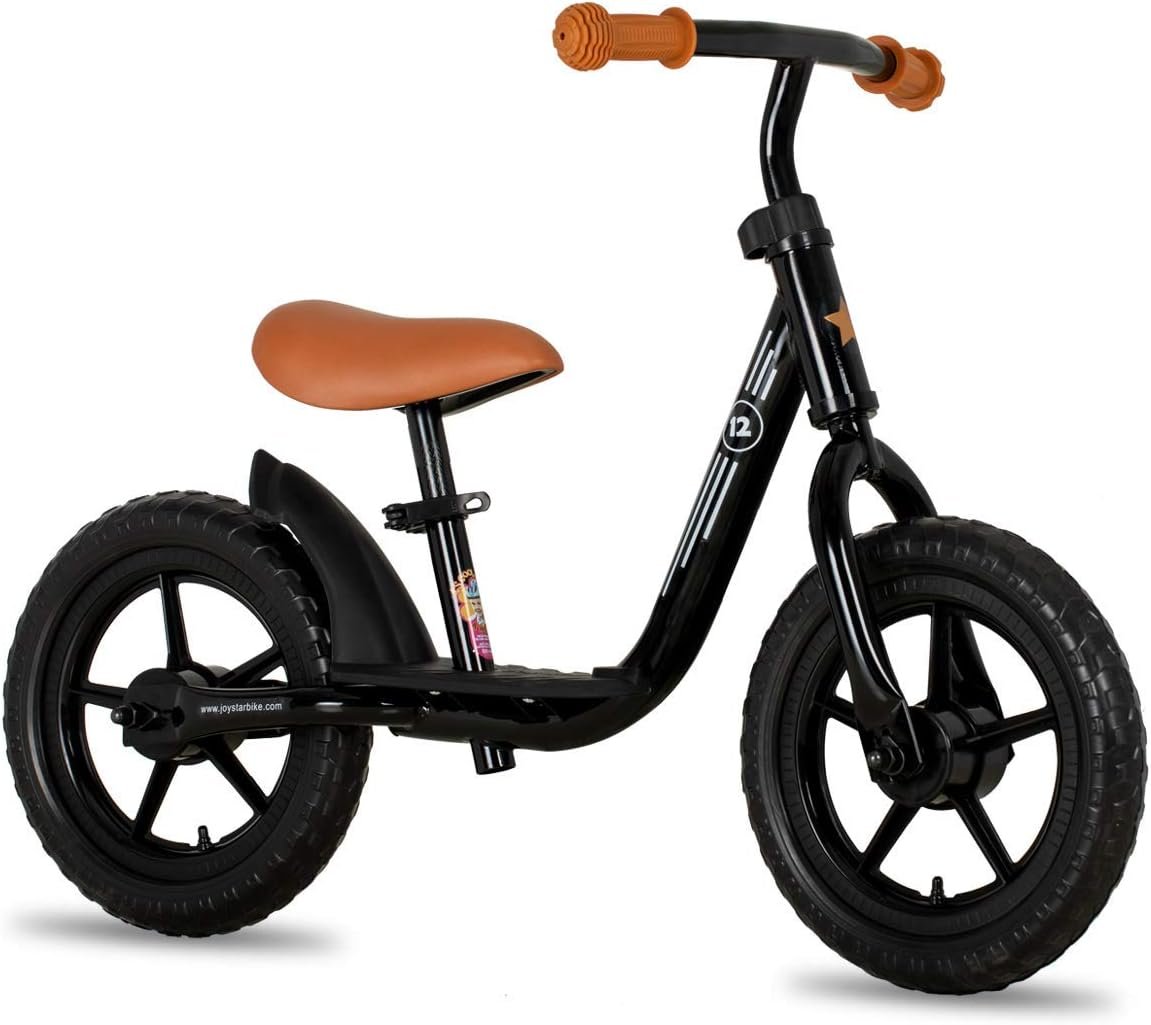 JOYSTAR 10″/12″ Toddler Balance Bike for Girls & Boys, Ages 18 Months to 5 Years, Kids Push Bike with Footrest & Adjustable Seat Height, First Birthday Gifts for 2-5 Boys Girls