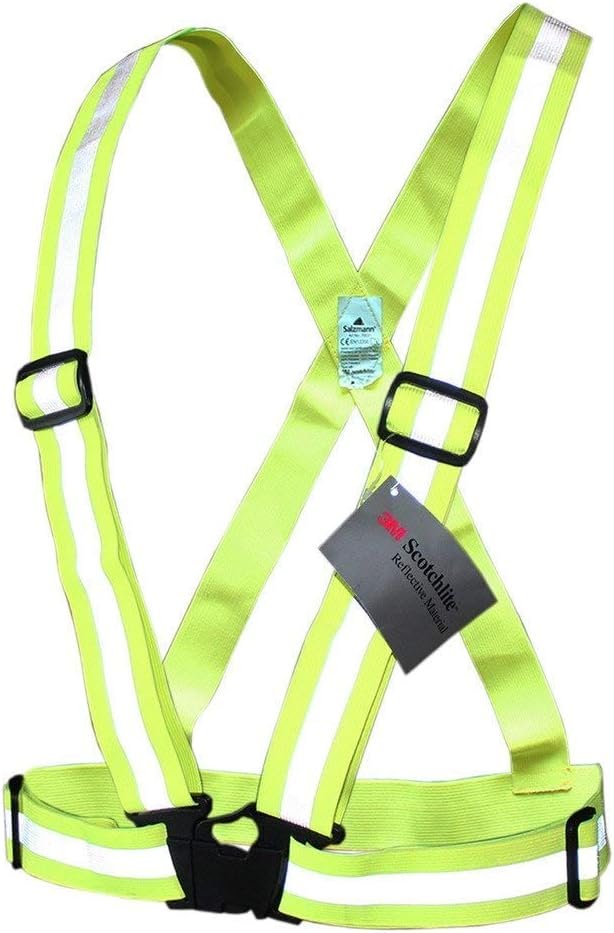 Salzmann Reflective Cross Belt Vest for Children | Highly Reflective with Adjustable Straps | Made with 3M Scotchlite
