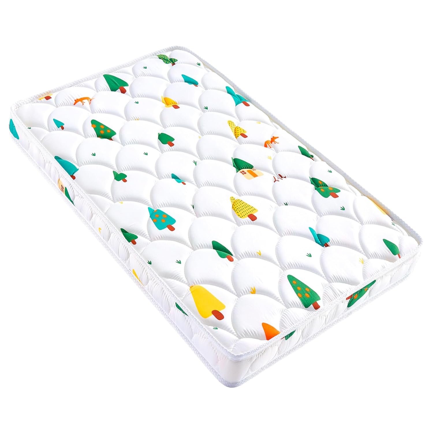 Baby Bassinet Mattress 47 x 23.6 inches- Firm Support and Comfort Premium Foam,Noiseless and Odorless,Hypoallergenic Small Crib Mattress, Fits Moses Basket, Dual Sided with Soft Breathable Fabric