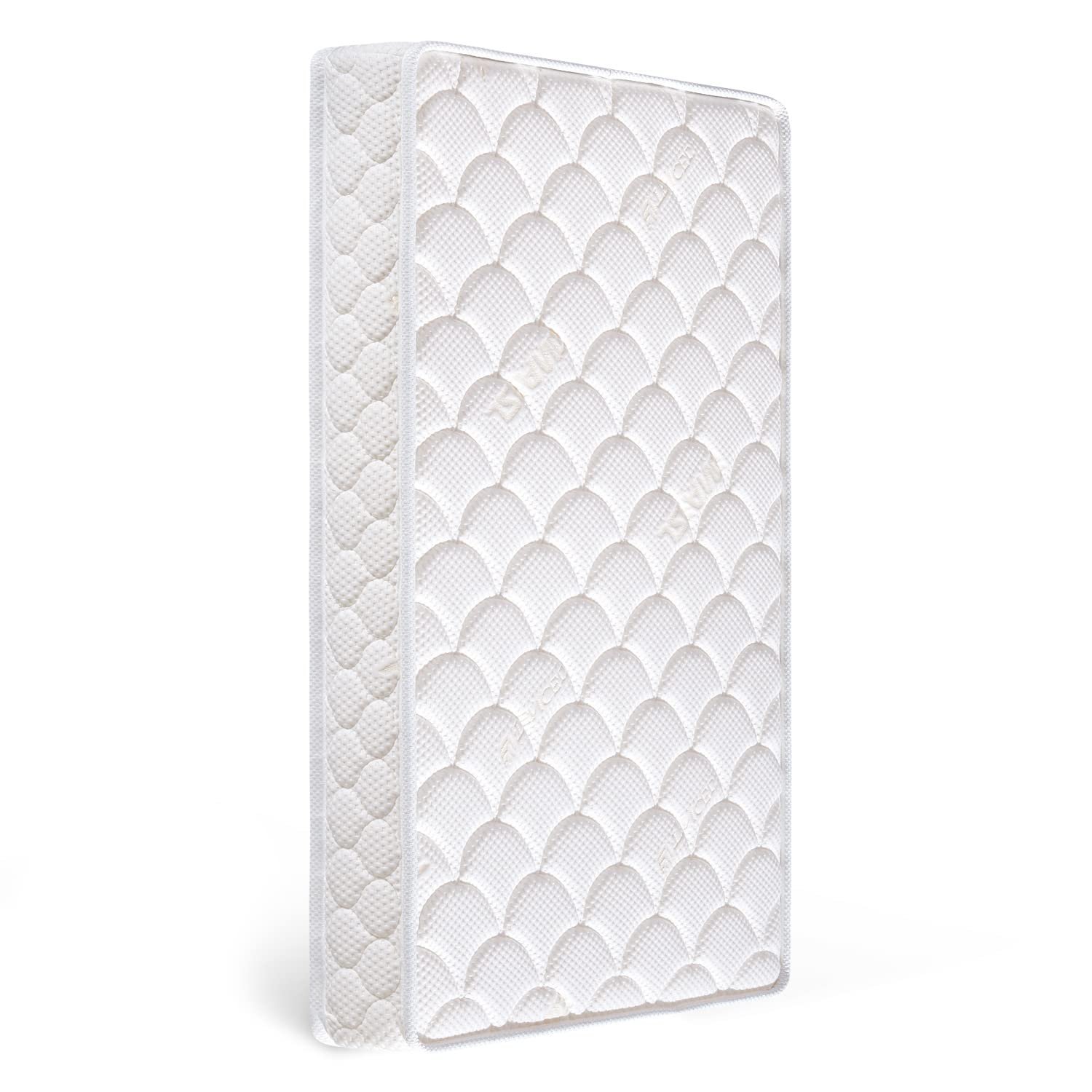 Premium Crib & Toddler Mattress-52″x27.6″x5″, 100% Knitted Fabric, Soft Moisture Absorbent & Breathable Crib Mattress, Fits Standard Cribs & Toddler Beds