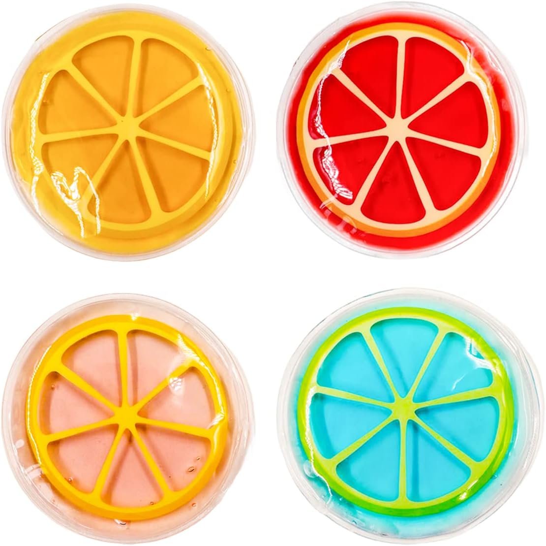 Boo Boo Ice Packs for Kids Toddler Reusable Baby Ice Pack, Kids Ice Pack, Hot or Cold Pack Gel Cooling Pad, for Pain Relief, Tired Eyes, Child Injury, Headache, Sinus Relief (4 Pcs)