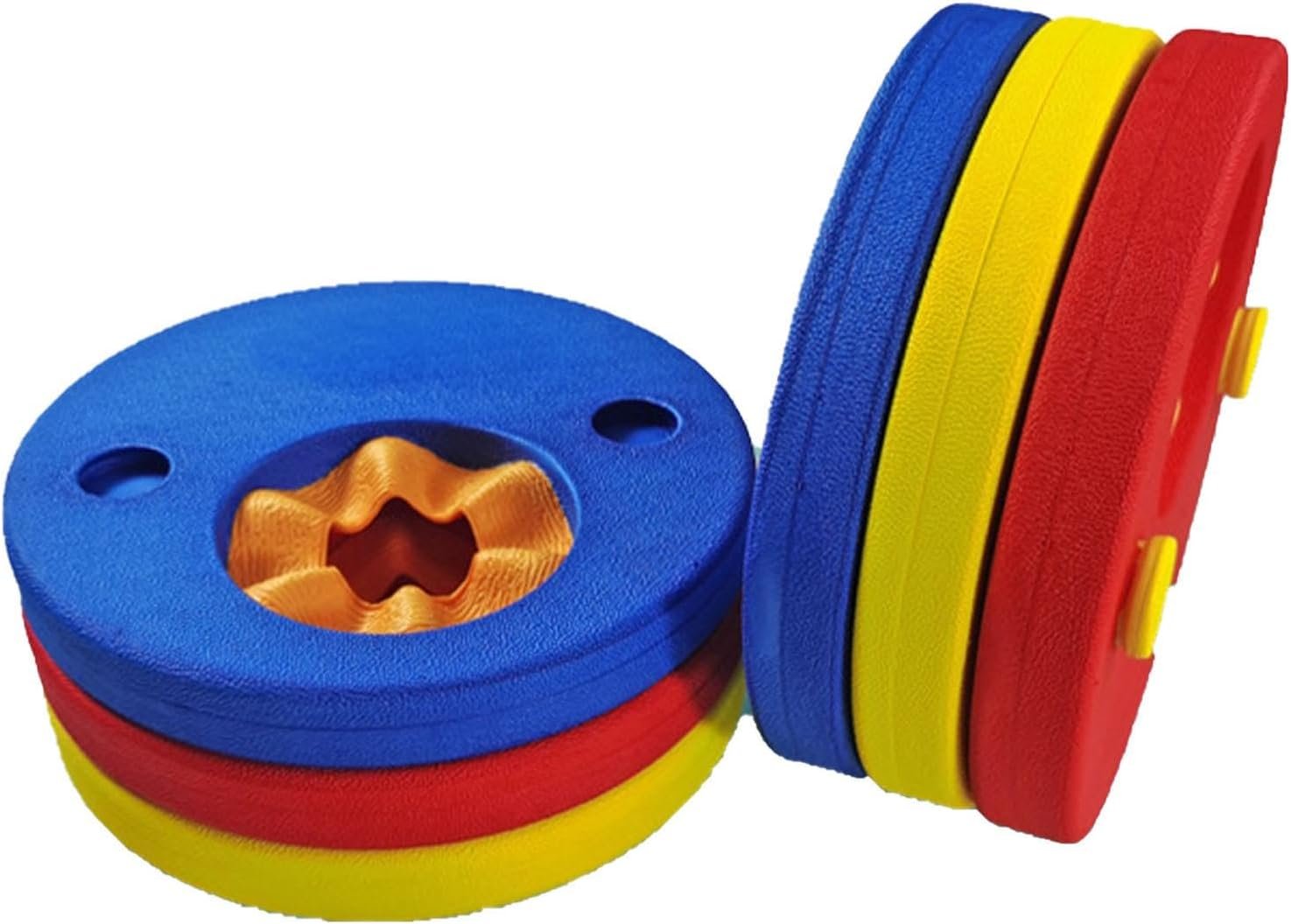 Kids Float Discs Swim Arm Bands, 6 Pack Kids Swimming Armbands, Swimming Arm Float Rings for Kids, EVA Foam Floating Sleeves Arm Bands, Arm Floaties for Kids Swimming Beach/Pool Swimming Supplies