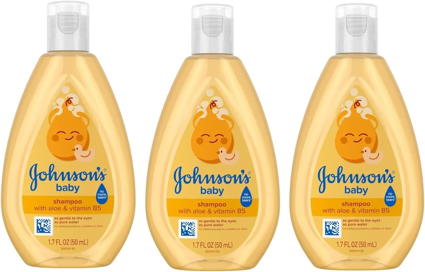Johnson’s Baby Shampoo, Travel Size, 1.5 Ounce (Pack of 3)