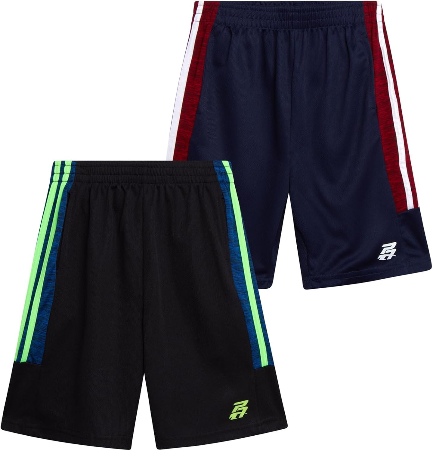 Pro Athlete Boys Athletic Shorts – 2 Pack Quick Dry Athletic Basketball Gym Shorts with Pockets (Sizes 8-16)