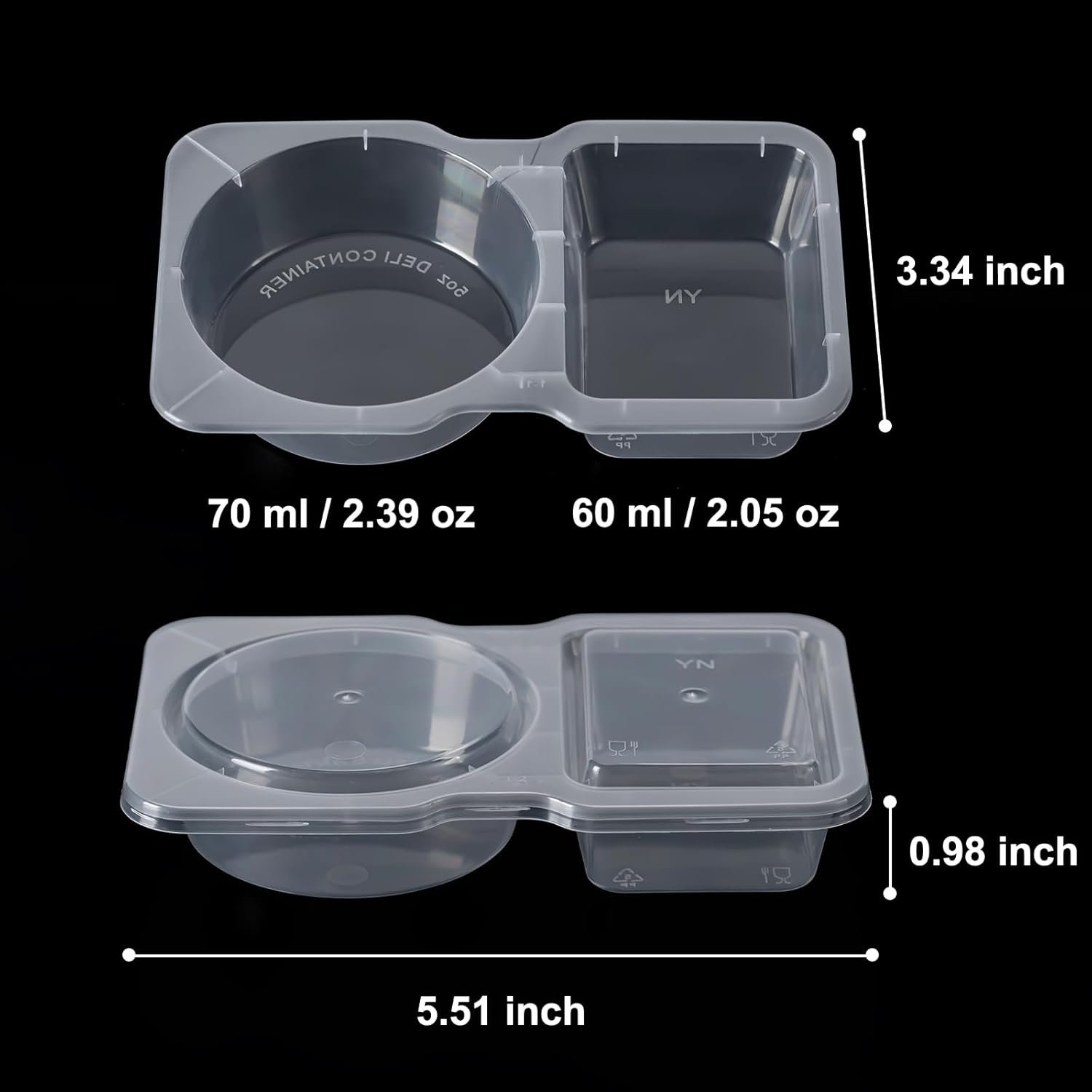 Husfunov 15 Set Reusable Snack Containers with Lids
