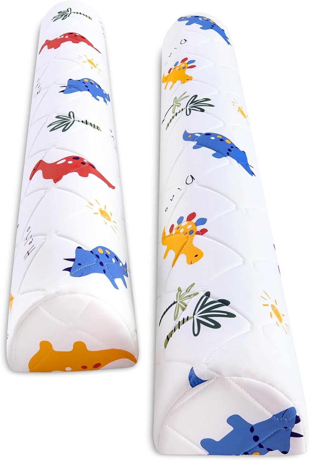 Ceekliybear 2-Pack Premium Foam Bed Bumpers for Toddler, Non-Slip Bed Rails for Toddlers for Twin, Queen, King Beds, Machine Washable Bumpers Cover for Easy Care（Size：52″ x 7″ x 5″）