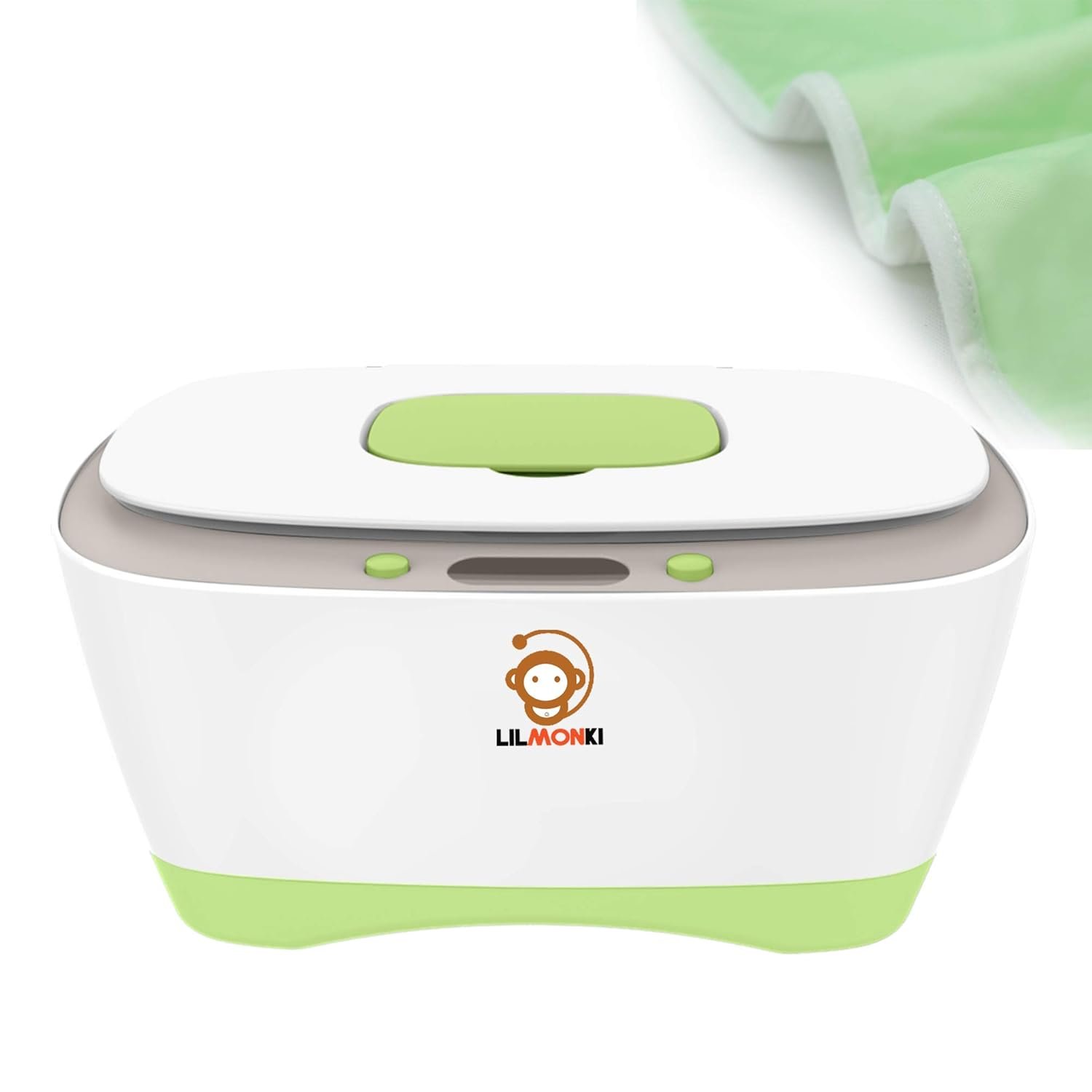 Lilmonki- Wet Wipe Warmer and Dispenser – For Baby Wipes – BPA-Free – Includes Bonus Changing Pad