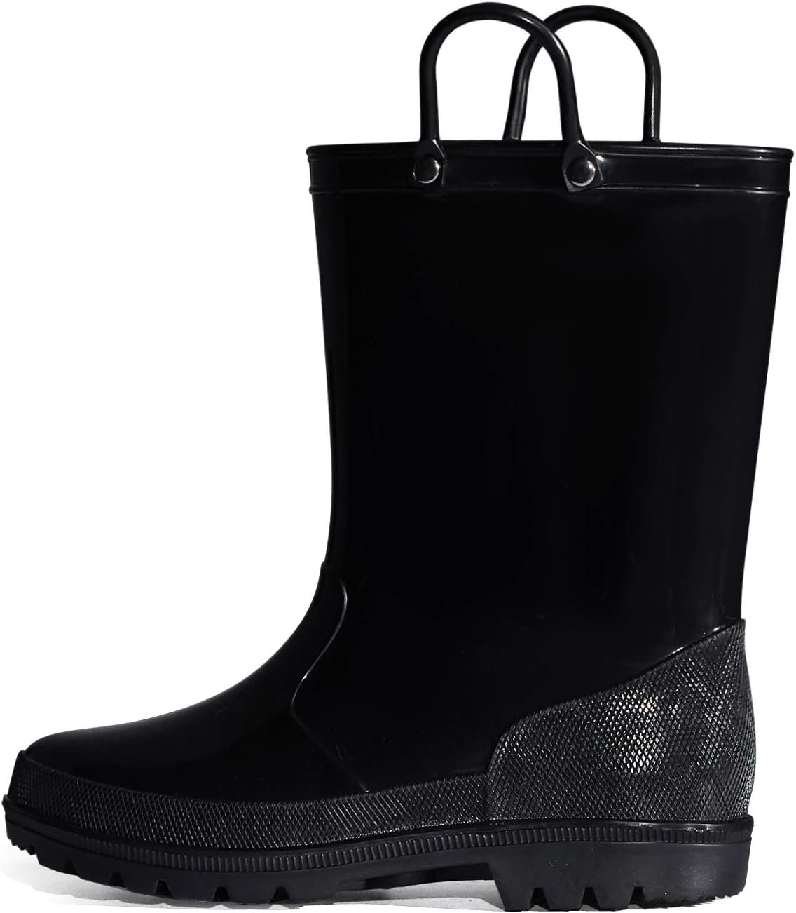 K KomForme Kids Girls & Boys Rain Boots with Easy-on Handles Waterproof Outdoors