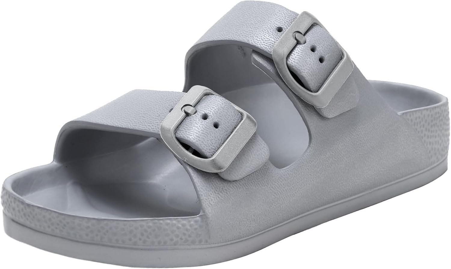 Kids Slides Sandals Boys Girls Toddler Double Buckle Summer Shower Beach Pool Water Shoes Slip on Clouds Slippers