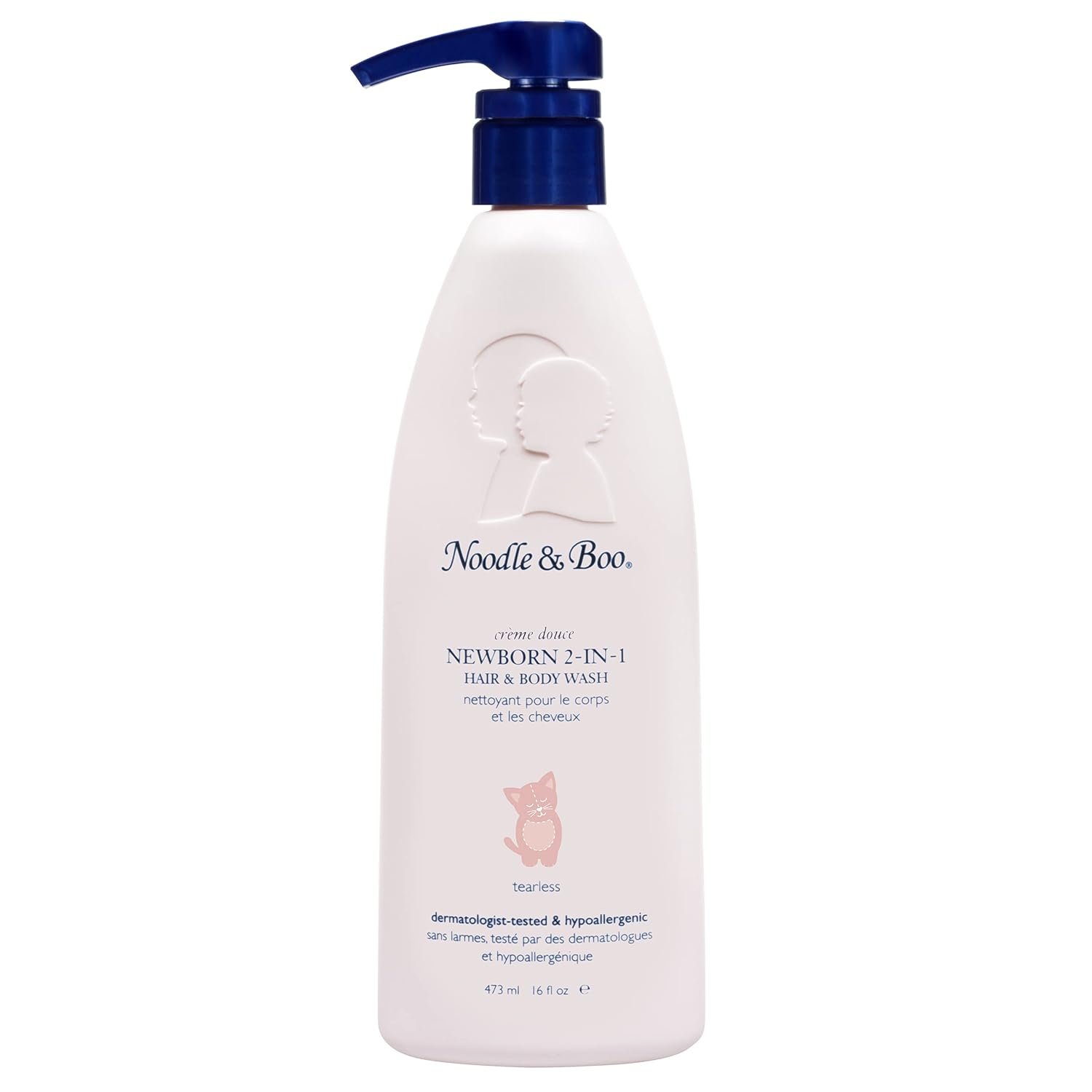 Noodle & Boo Newborn 2-in-1 Baby Shampoo and Body Wash, Tear-Free, Hypoallergenic, Baby Bath Essentials, Moisturizing, pH-Balanced, Vitamin-Enriched, Pediatrician-Tested