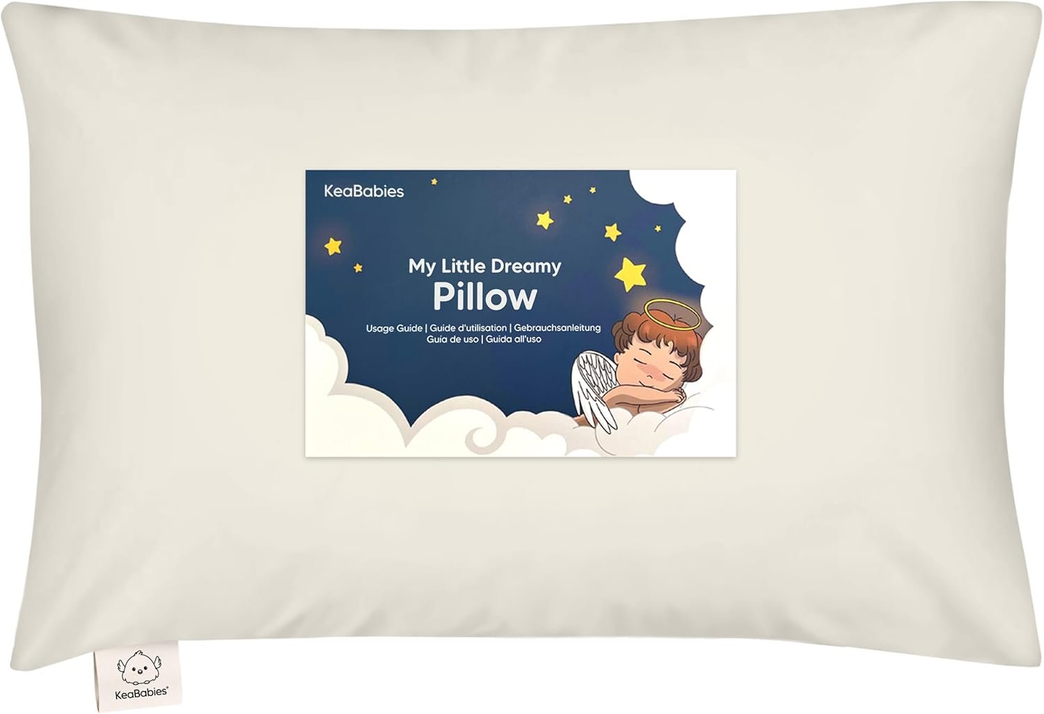 Toddler Pillow with Pillowcase – 13×18 My Little Dreamy Kids Travel Bed Pillows for Sleeping, Organic Cotton Small Pillowcase, Soft & Breathable, Machine Washable, Toddlers 2-5 years old (Clay)