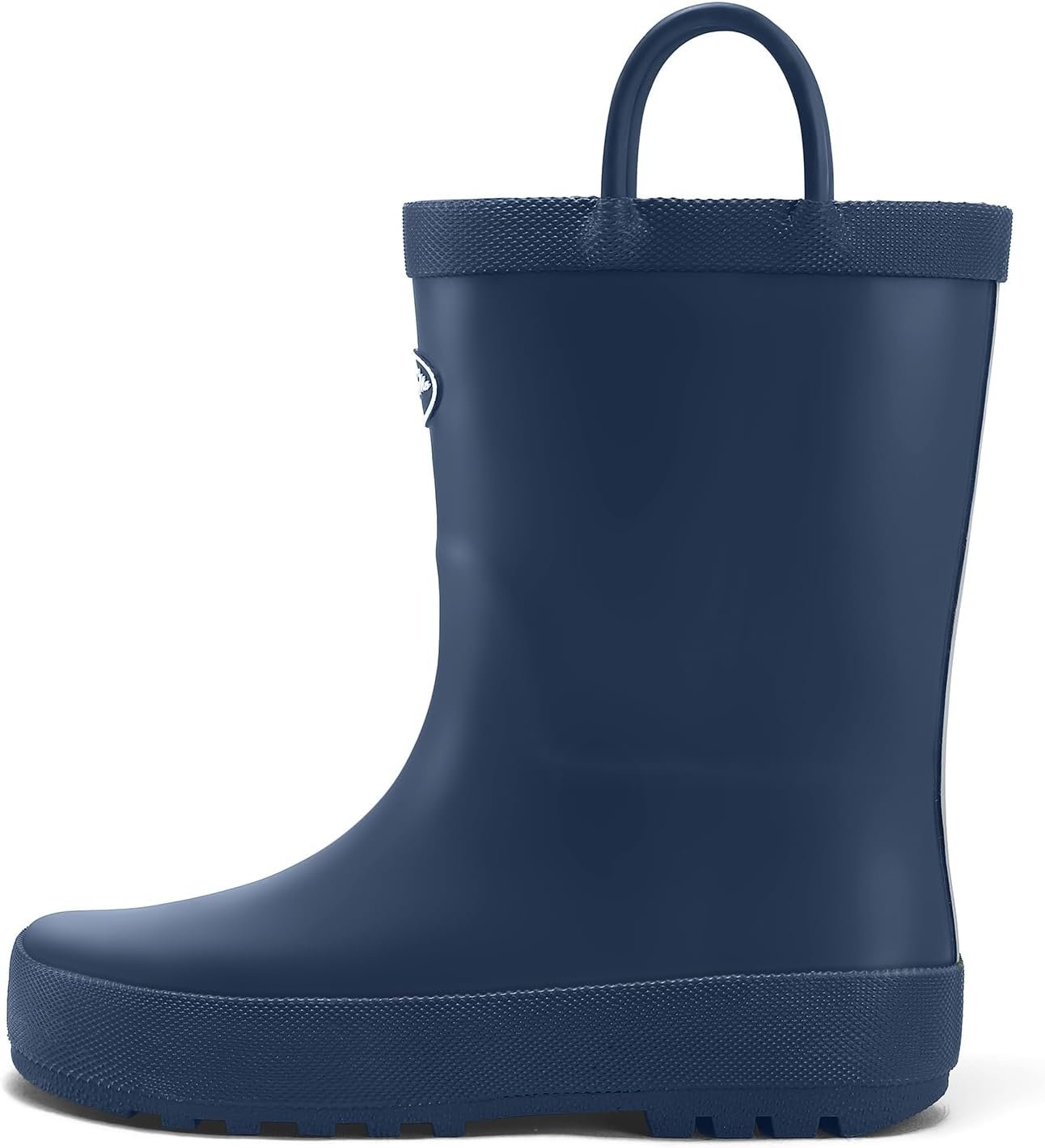 K KomForme Kids Rain Boots, Waterproof Rubber Matte Boots with Easy-on Handles