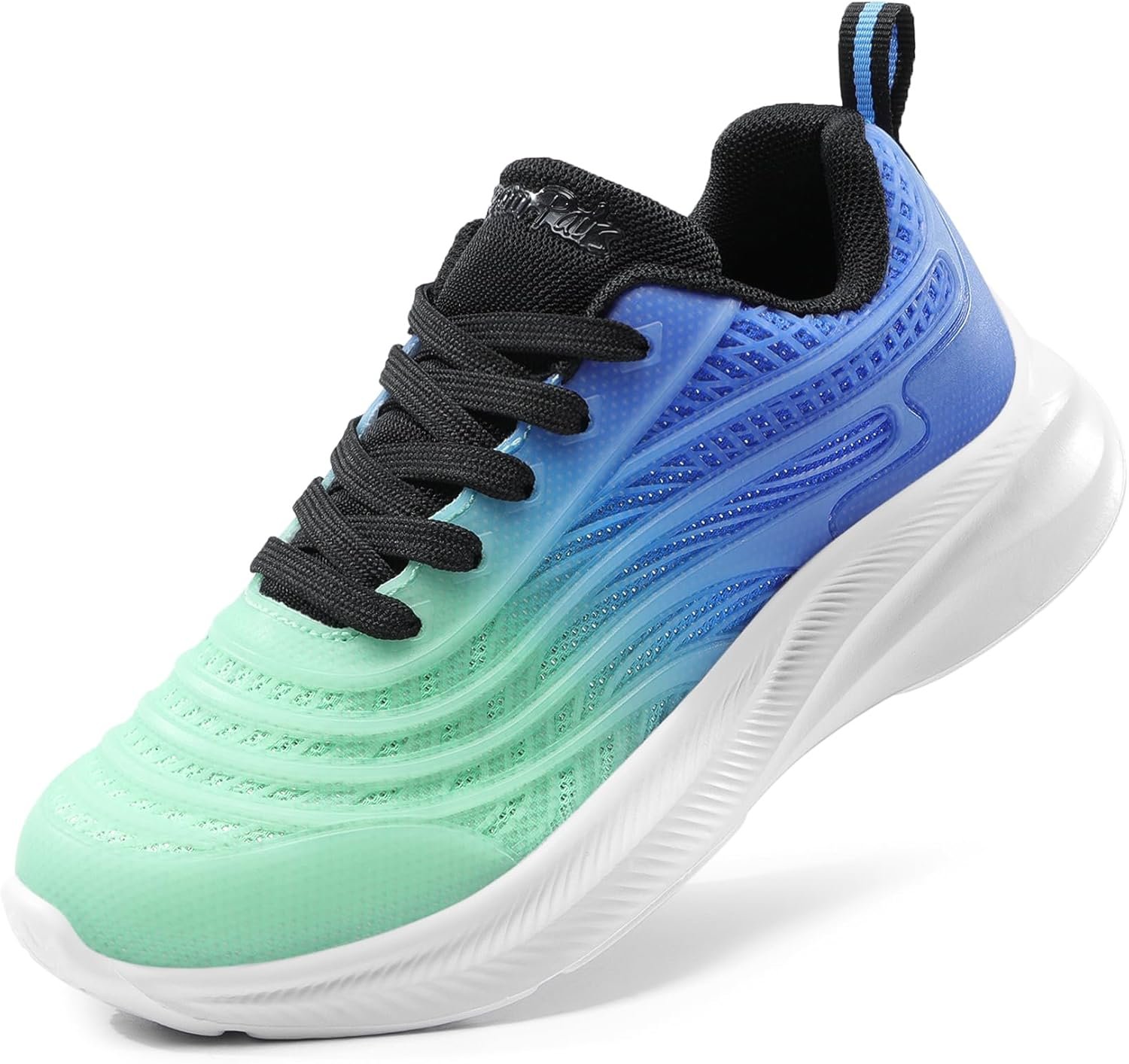 DREAM PAIRS Girls Boys Shoes Kids Lace up Tennis Sparkle Glitter Athletic Running Sneakers