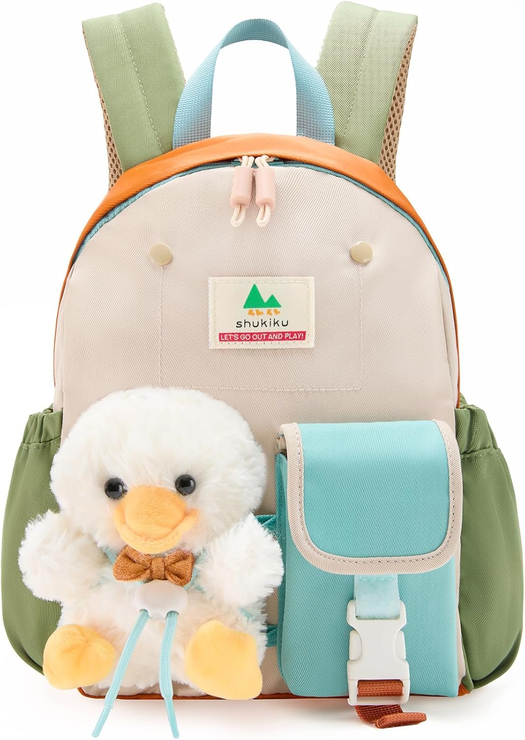 Toys for Girls, 3 Year Old Girl&Boy Gifts, Toddler Backpack Best Gift for 1-3 Years, Toddler Removable Doll Backpack,Cute Duck