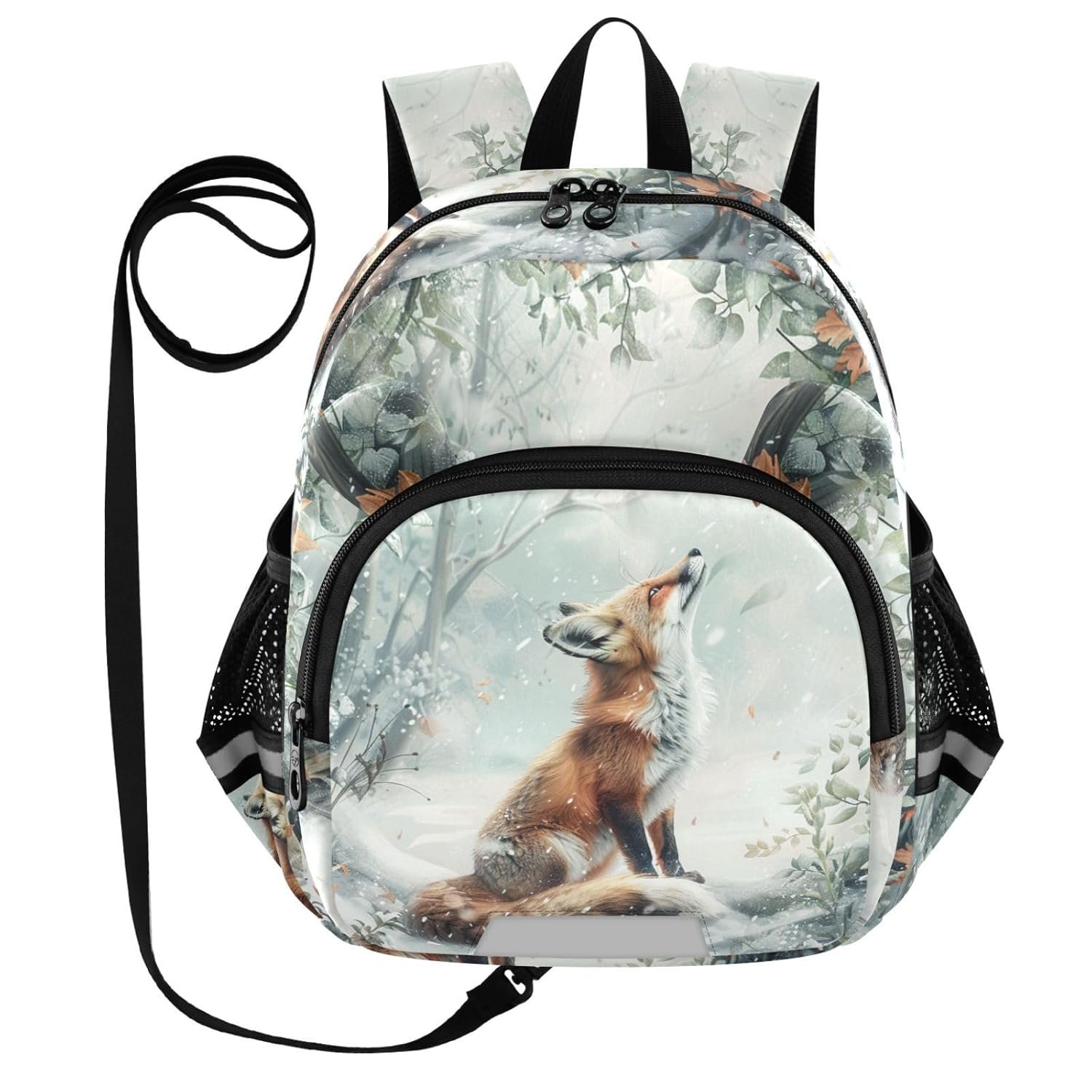 Fox Snow Toddler Harness Backpack for Boys Girls 3-6 Years Kids Backpack with Anti Lost Safety Leash Baby Protection Backpack for Walking Travel Preschool