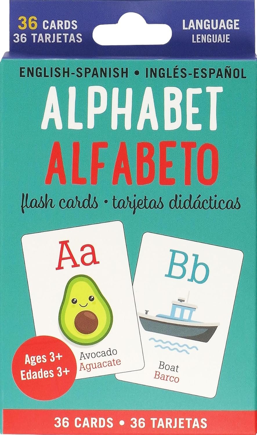 Bilingual Flash Cards – The Alphabet (English and Spanish Edition)