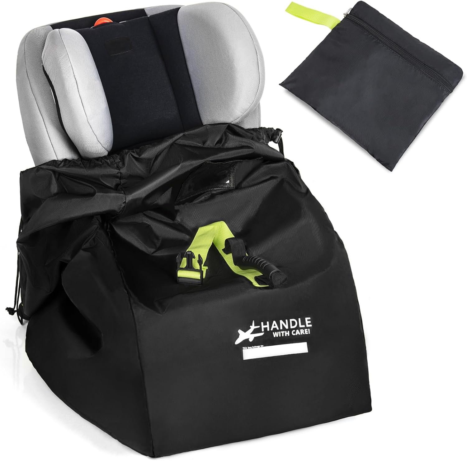 Car Seat Travel Bag for Airplane – Fits Infant Car Seats, Convertible Car Seats, Booster Seats, Car Seat Bases – for Worry-Saving, Effortless and Safe Travel
