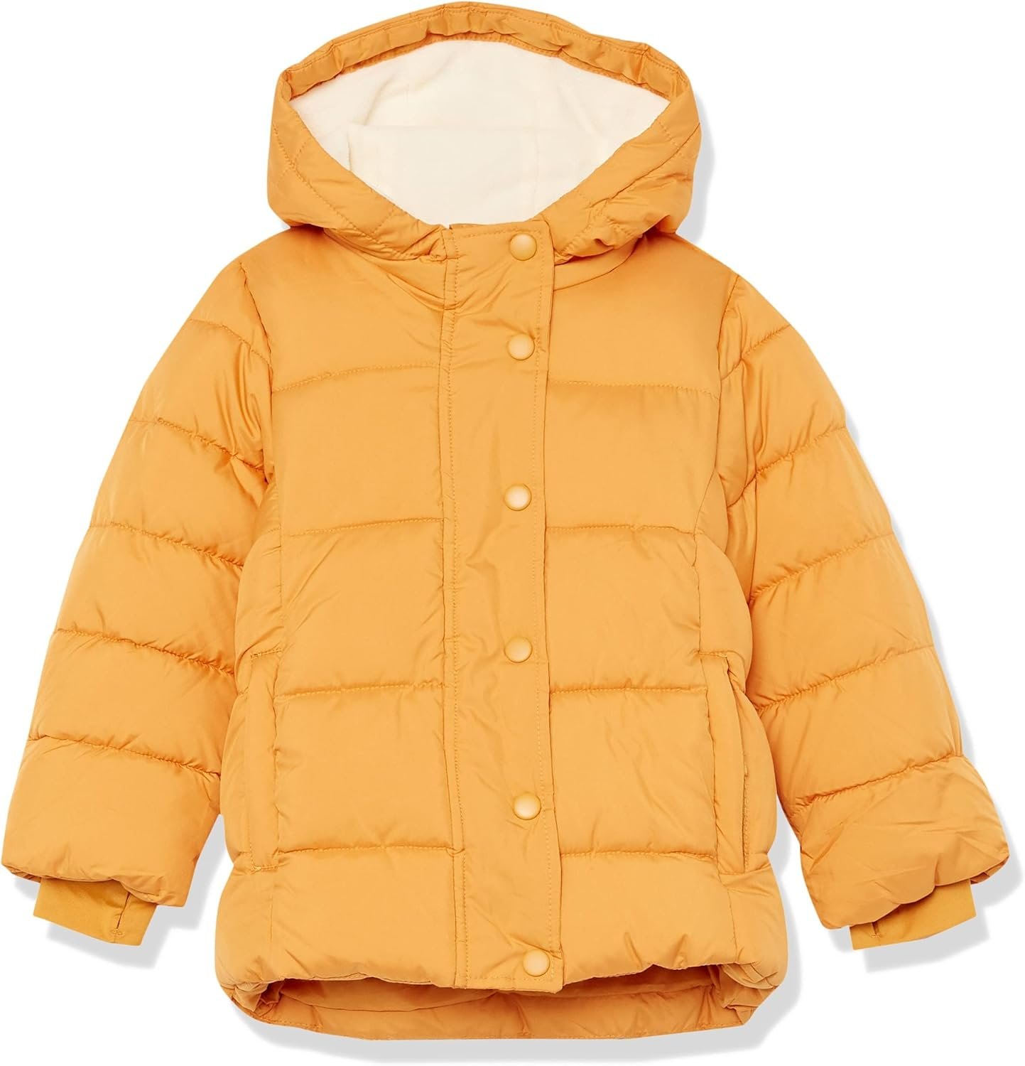 Amazon Essentials Girls and Toddlers’ Heavyweight Hooded Puffer Coat, Water-Resistant