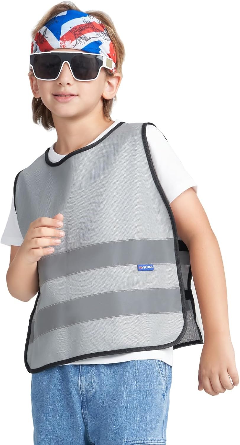 A-SAFETY kids High Vis Reflective construction Safety vest