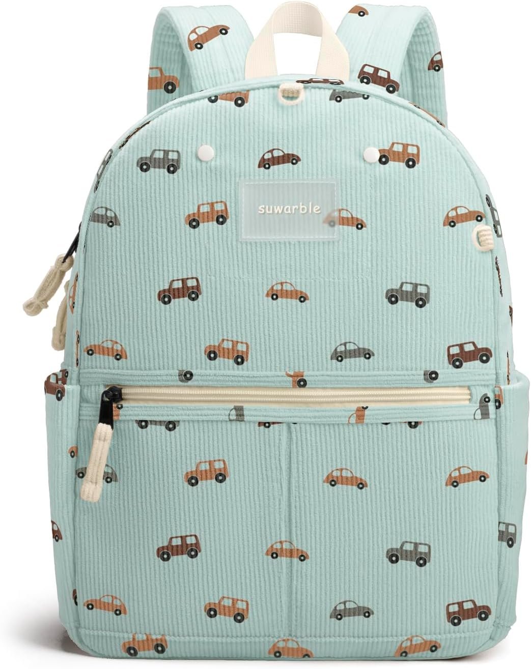 Corduroy Toddler Backpack for Boys Girls 2-6, Preschool Kindergarten Backpack – Cute Kids Backpacks for Boys Girls 14″ H