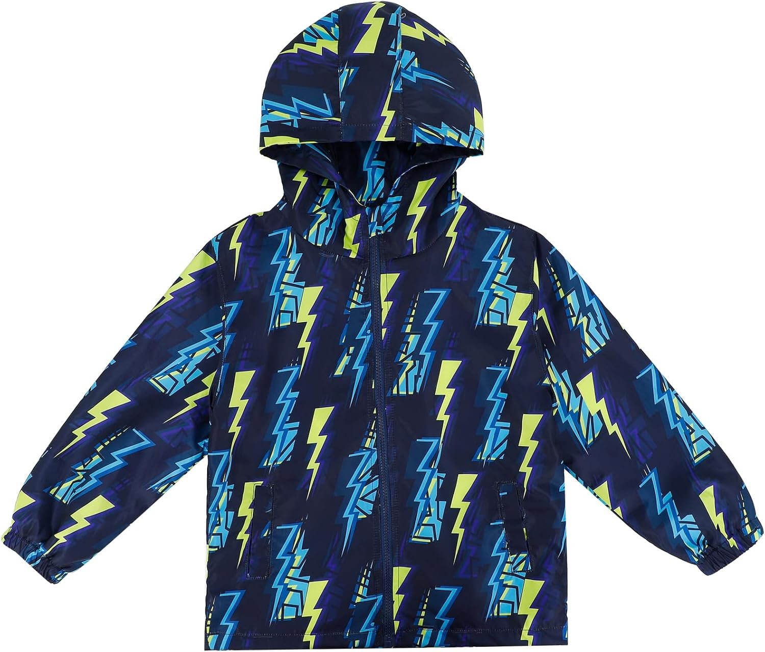 ESTAMICO Boys Windbreaker Jacket Fashion Hoodies Outwear Coat Waterproof Zipper Raincoat, 4T-12