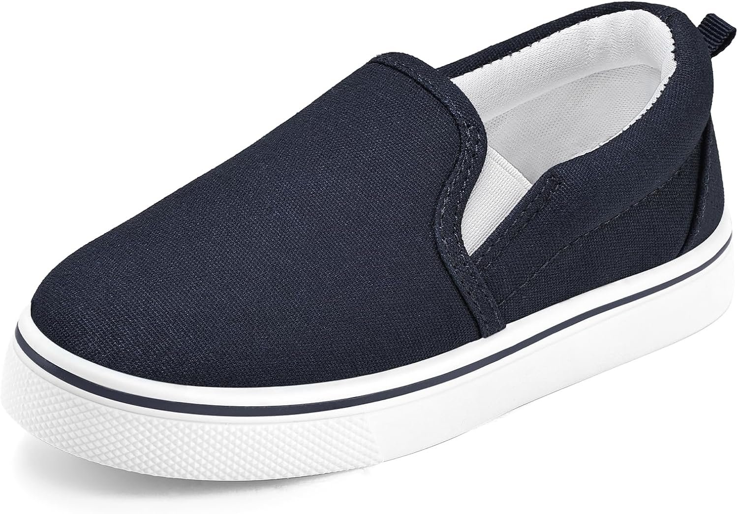 K KomForme Toddler Sneakers for Girls Boys Slip On Canvas Walking Shoes