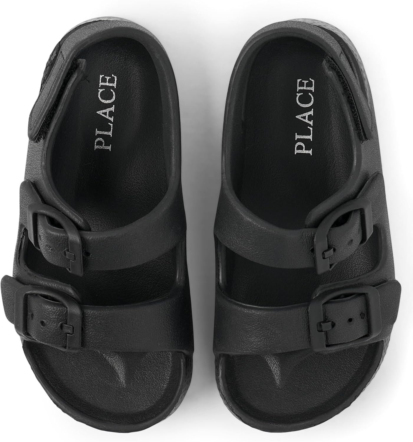 The Children’s Place Baby Boys and Toddler Everyday Double Buckle Slide Sandals with Backstrap
