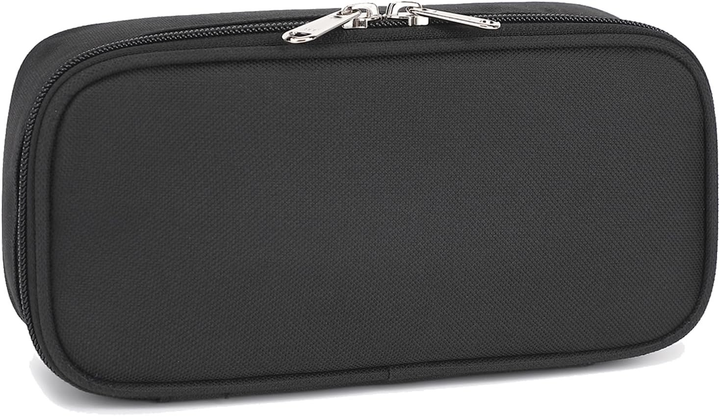 FlowFly Large Capacity Pencil Case for Kids, Boys & Girls – Zippered Multi-Functional Pen Pouch, Soft & Portable Pencil Bag for School, Teens, Students, Black