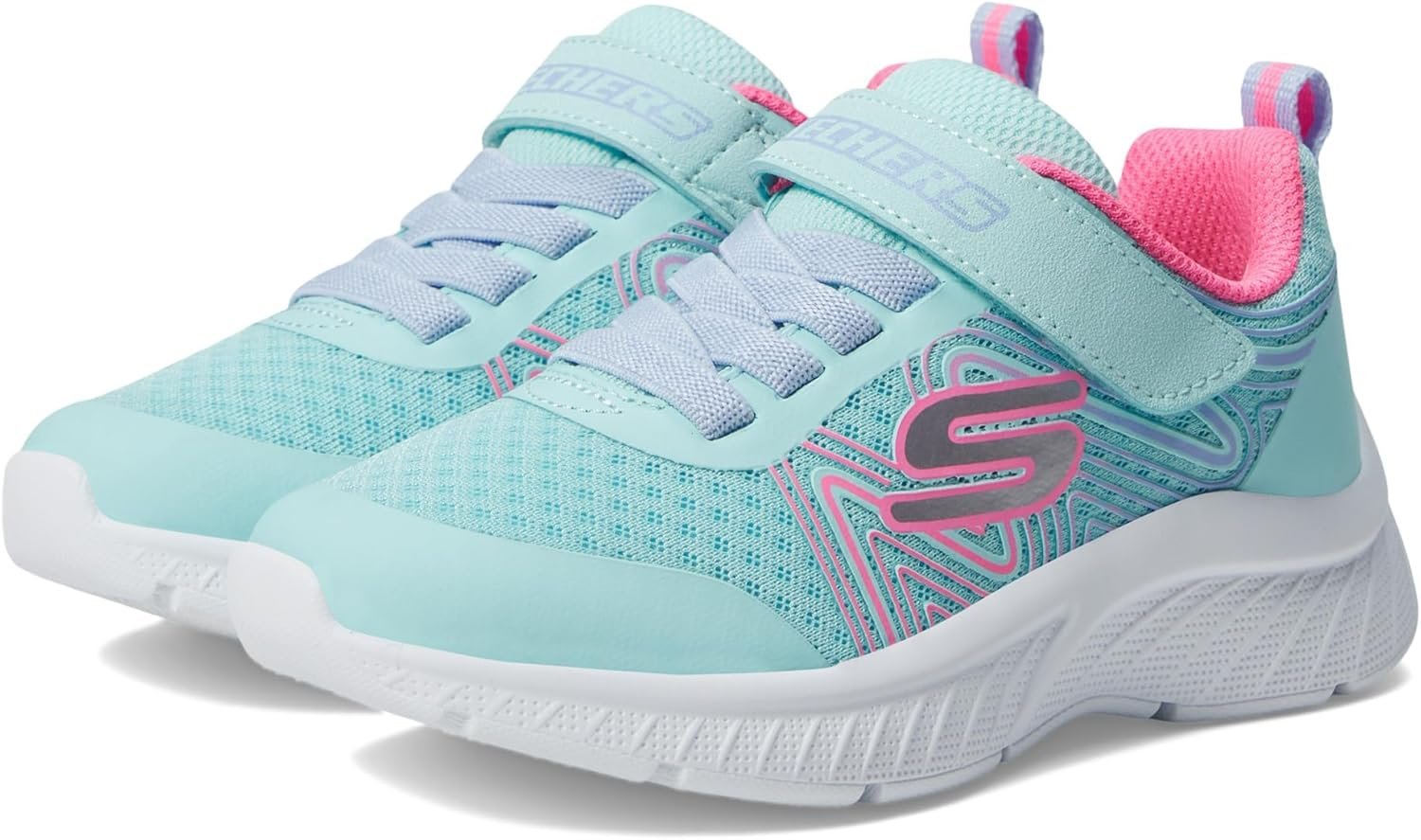 Skechers Kids’ Microspec Plus-Swirl Sweet Sneaker