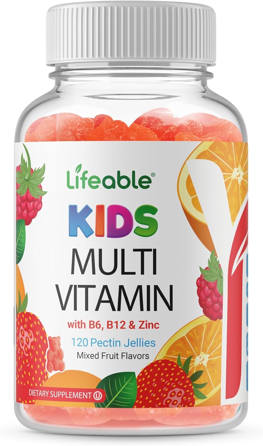 Doctors Finest Multivitamin Gummies for Kids – Vegetarian, GMO-Free & Gluten Free – Great Tasting Fruit Flavors Pectin Chews – 120 Jellies
