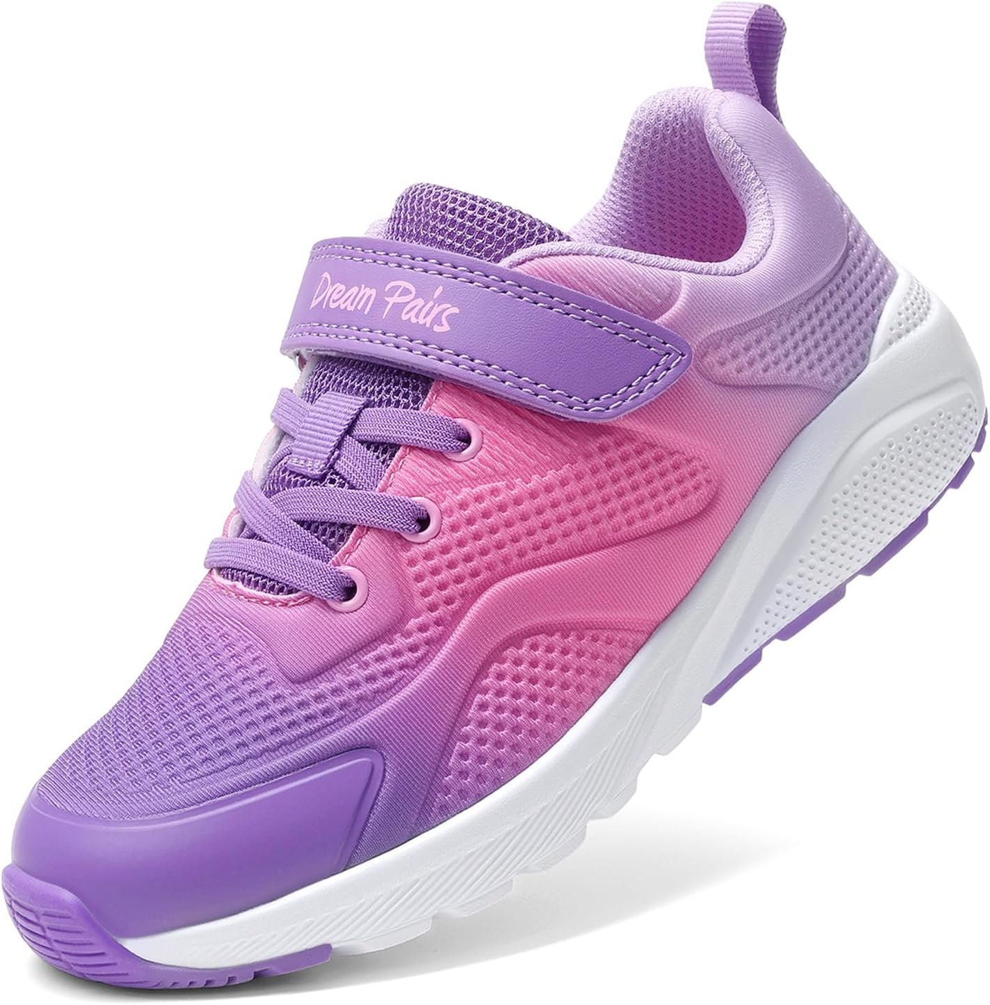 DREAM PAIRS Girls Running Shoes Kids Sneakers Tennis ColorBurst Lightweight Casual Walking Shoes