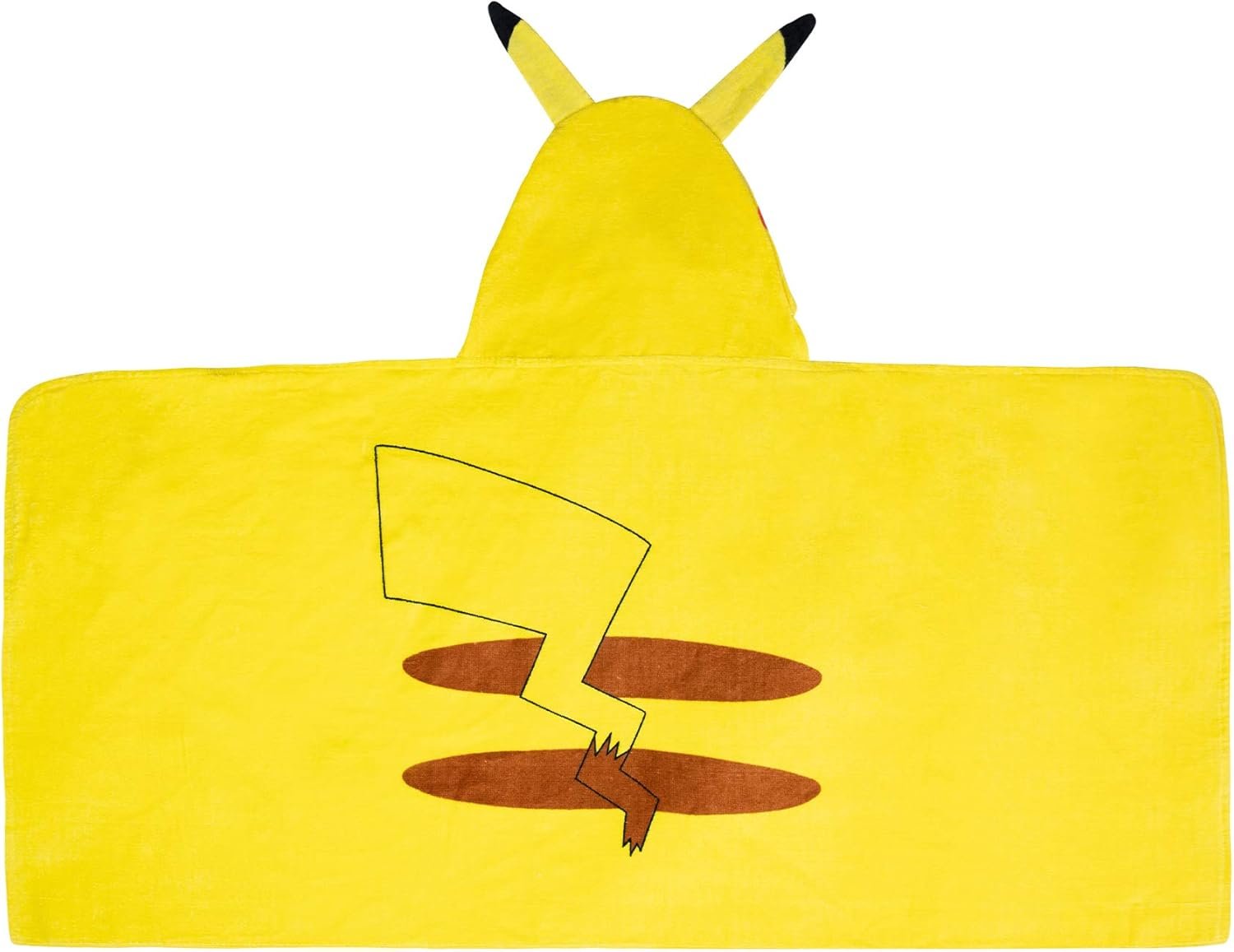 Pokemon Pikachu Bath and Beach Soft Cotton Terry Hooded Towel Wrap, 24″ x 50″, (Officially Licensed Product) by Franco
