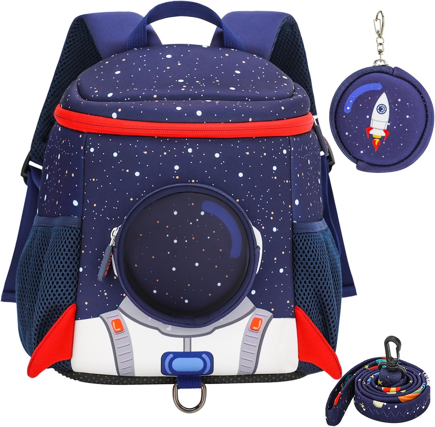Rocket Kids Backpack with Safety Leash,Anti-lost Children Toddler Backpack for Boys Girls Baby 3-6 Years