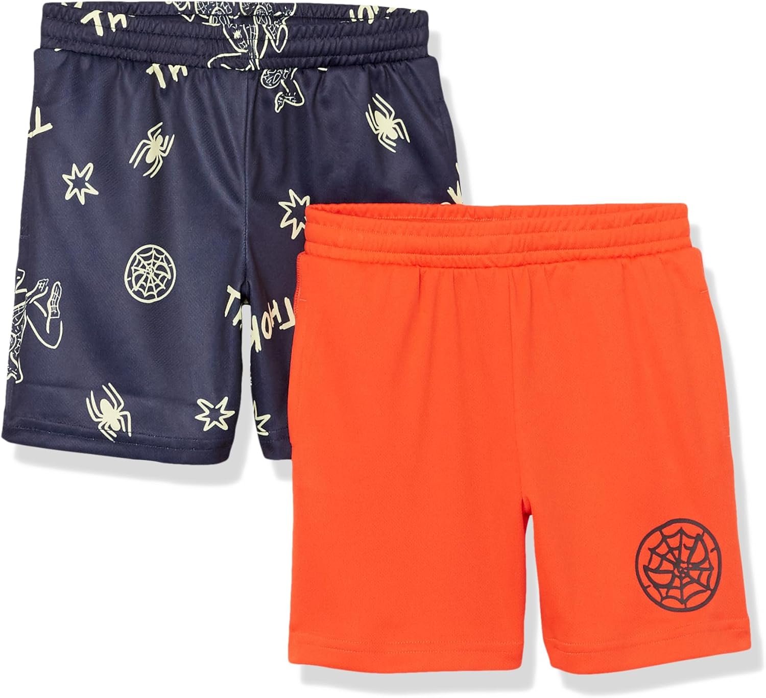 Amazon Essentials Disney | Marvel | Star Wars Boys and Toddlers’ Mesh Basketball Gym Shorts, Pack of 2