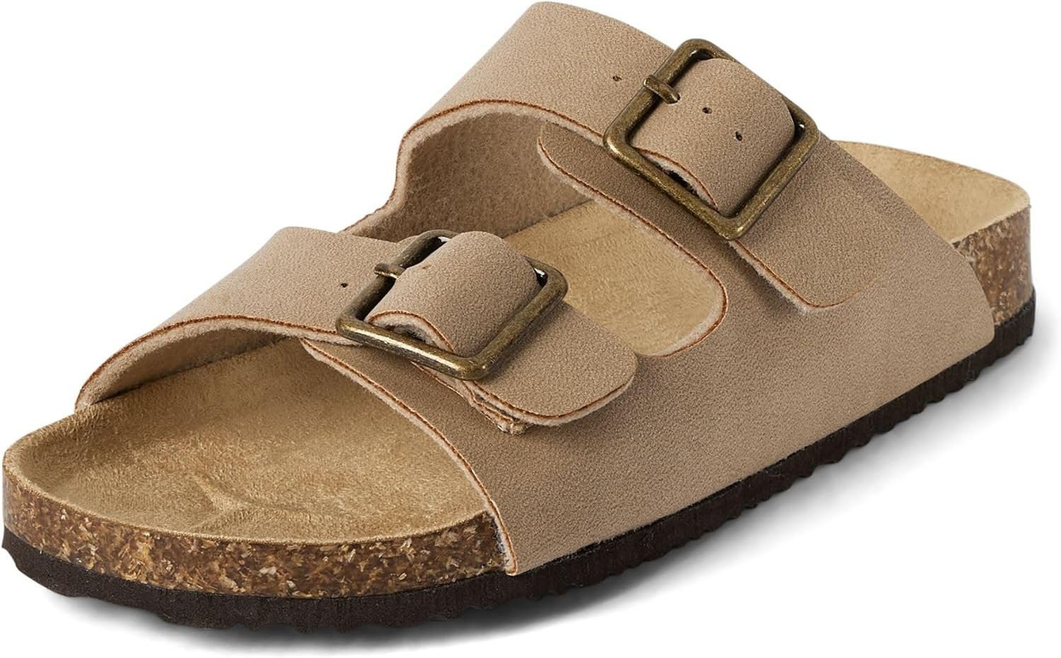 The Children’s Place Boys’ Boys Casual Slip on Double Buckle Slide Sandals